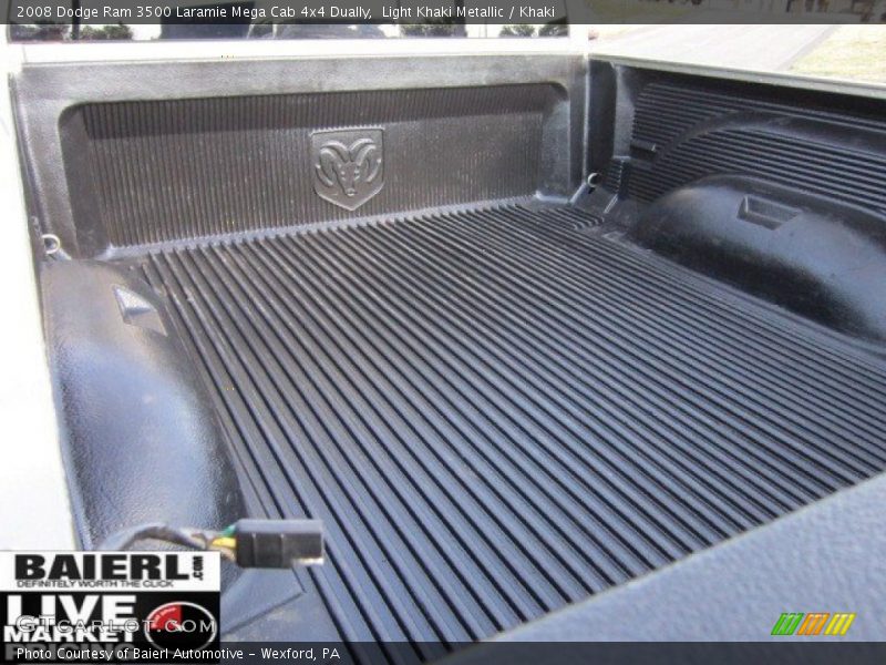 Light Khaki Metallic / Khaki 2008 Dodge Ram 3500 Laramie Mega Cab 4x4 Dually