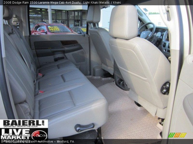 Light Khaki Metallic / Khaki 2008 Dodge Ram 3500 Laramie Mega Cab 4x4 Dually