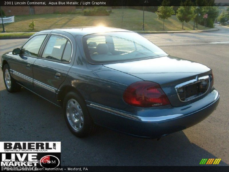 Aqua Blue Metallic / Light Graphite 2001 Lincoln Continental