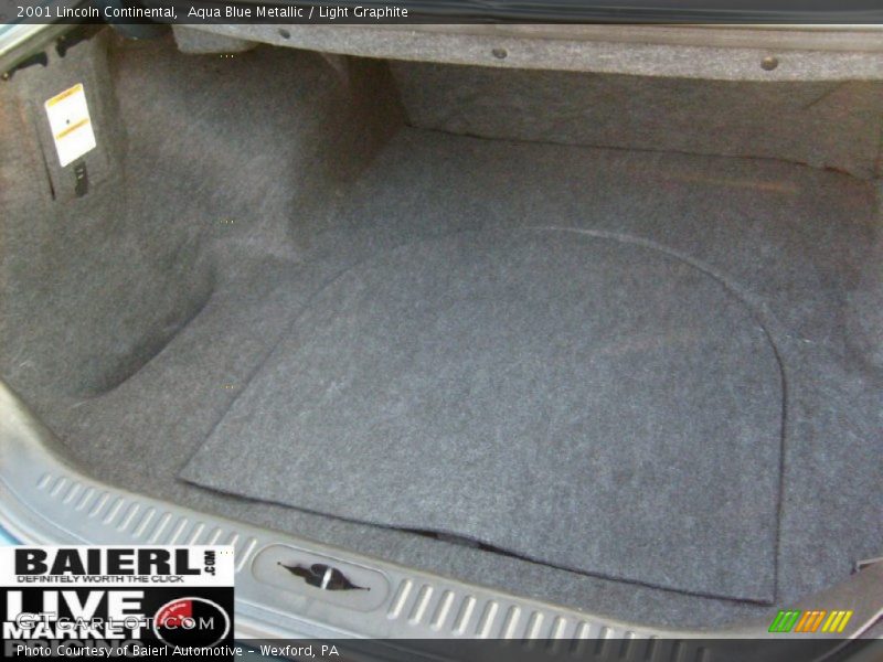 Aqua Blue Metallic / Light Graphite 2001 Lincoln Continental