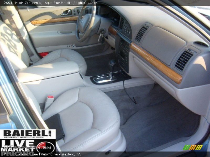 Aqua Blue Metallic / Light Graphite 2001 Lincoln Continental