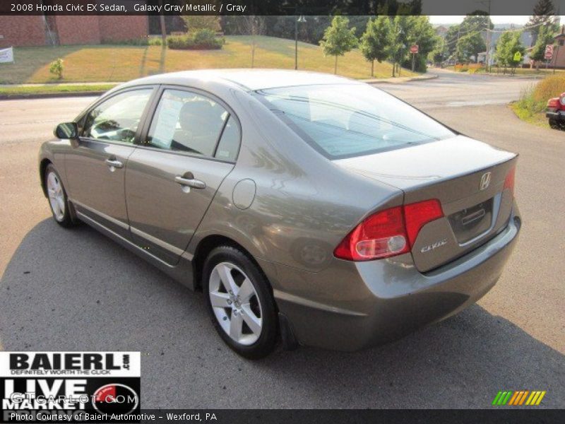 Galaxy Gray Metallic / Gray 2008 Honda Civic EX Sedan