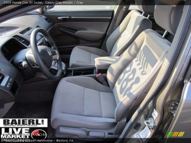 Galaxy Gray Metallic / Gray 2008 Honda Civic EX Sedan