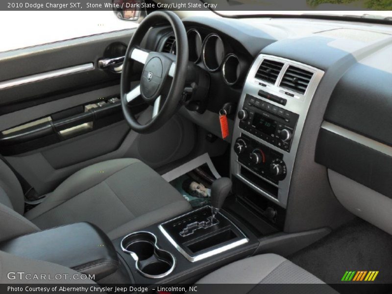 Stone White / Dark Slate Gray/Light Slate Gray 2010 Dodge Charger SXT