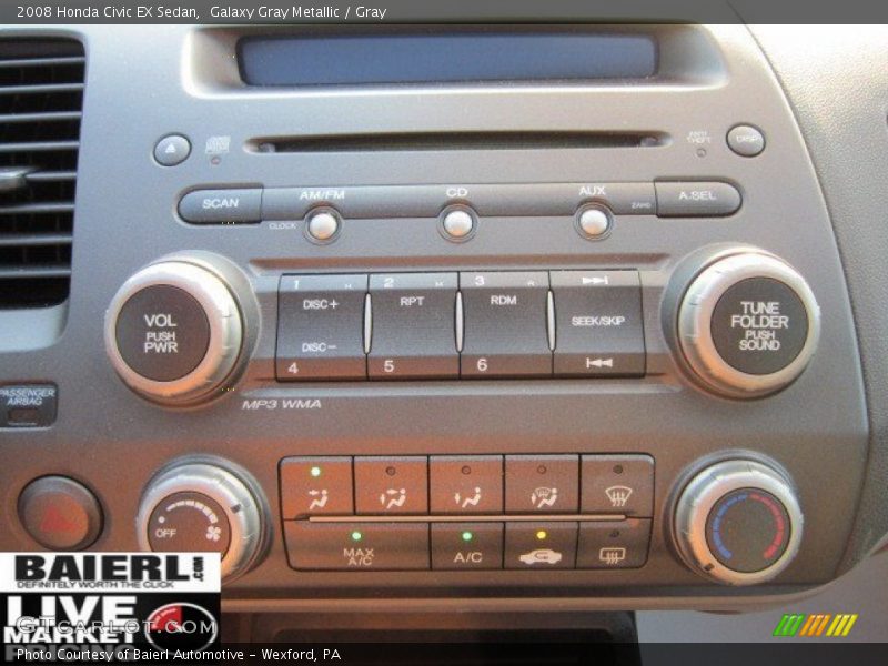 Galaxy Gray Metallic / Gray 2008 Honda Civic EX Sedan