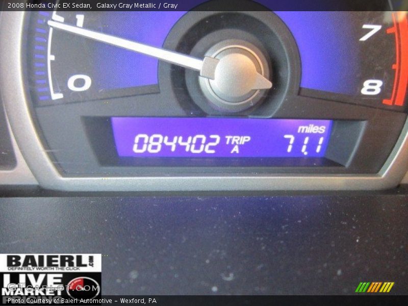Galaxy Gray Metallic / Gray 2008 Honda Civic EX Sedan