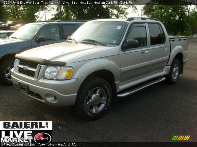 Silver Birch Metallic / Medium Dark Flint/Dark Flint 2004 Ford Explorer Sport Trac XLS 4x4