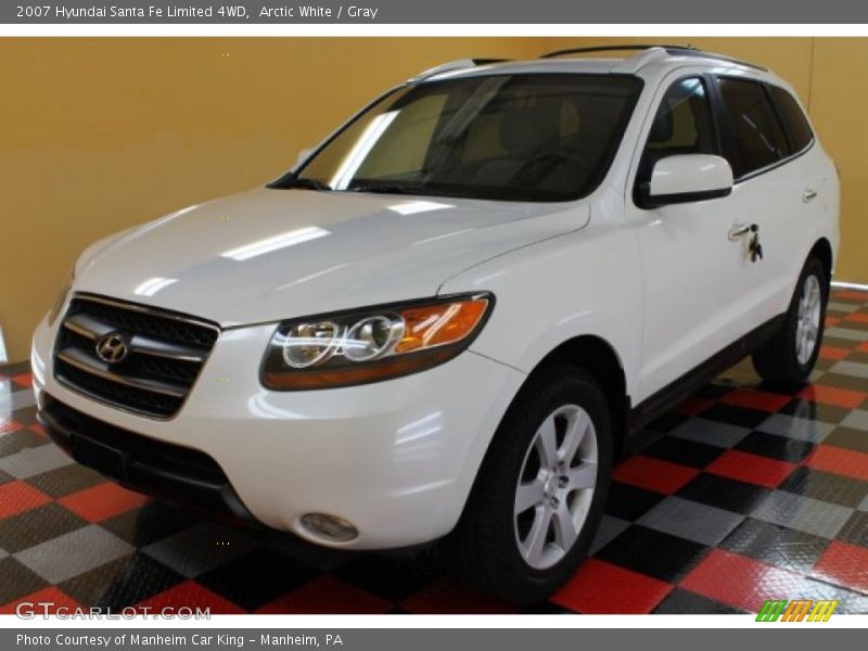 Arctic White / Gray 2007 Hyundai Santa Fe Limited 4WD