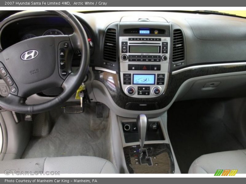 Arctic White / Gray 2007 Hyundai Santa Fe Limited 4WD