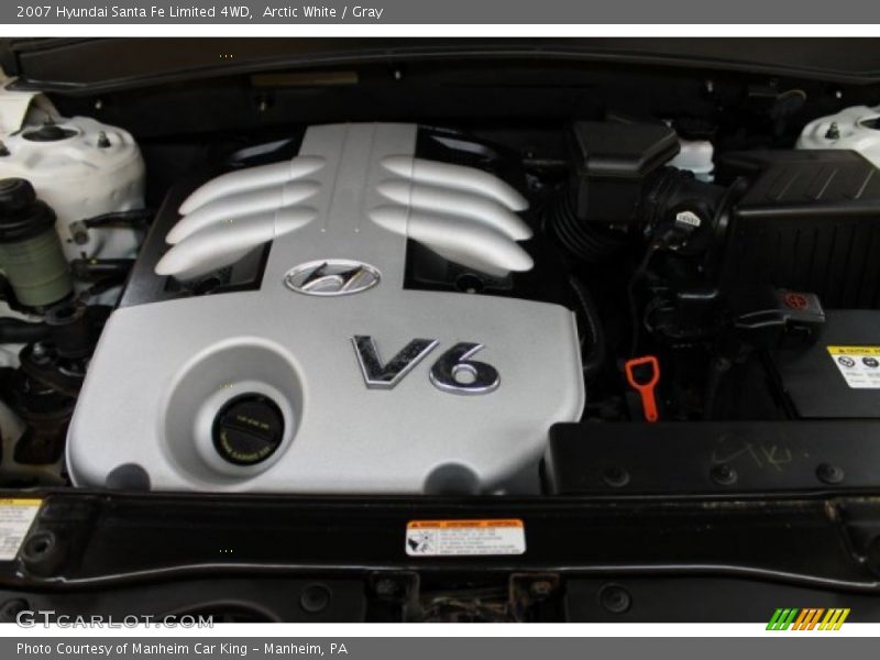 Arctic White / Gray 2007 Hyundai Santa Fe Limited 4WD