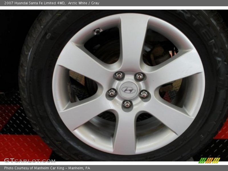 Arctic White / Gray 2007 Hyundai Santa Fe Limited 4WD
