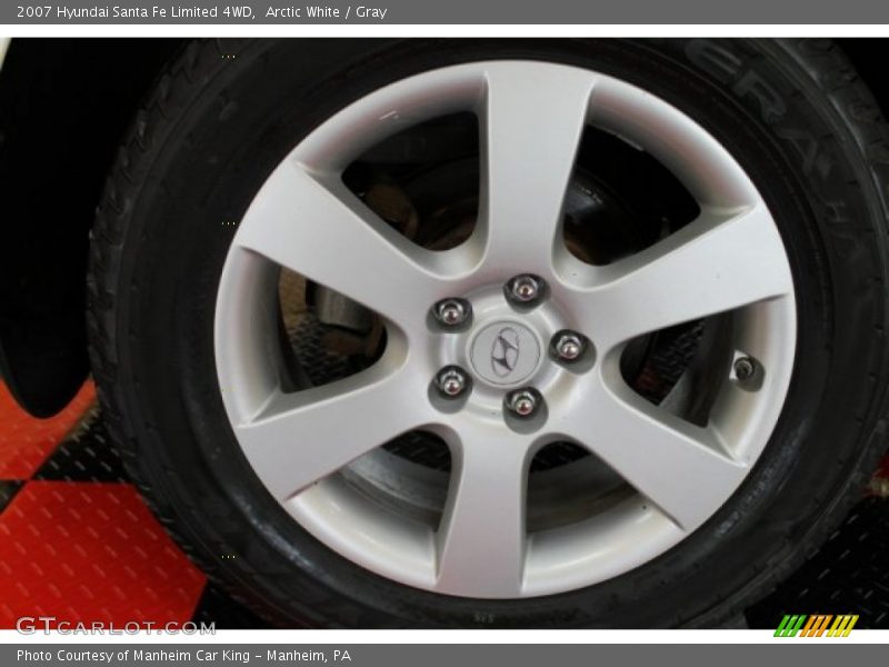 Arctic White / Gray 2007 Hyundai Santa Fe Limited 4WD