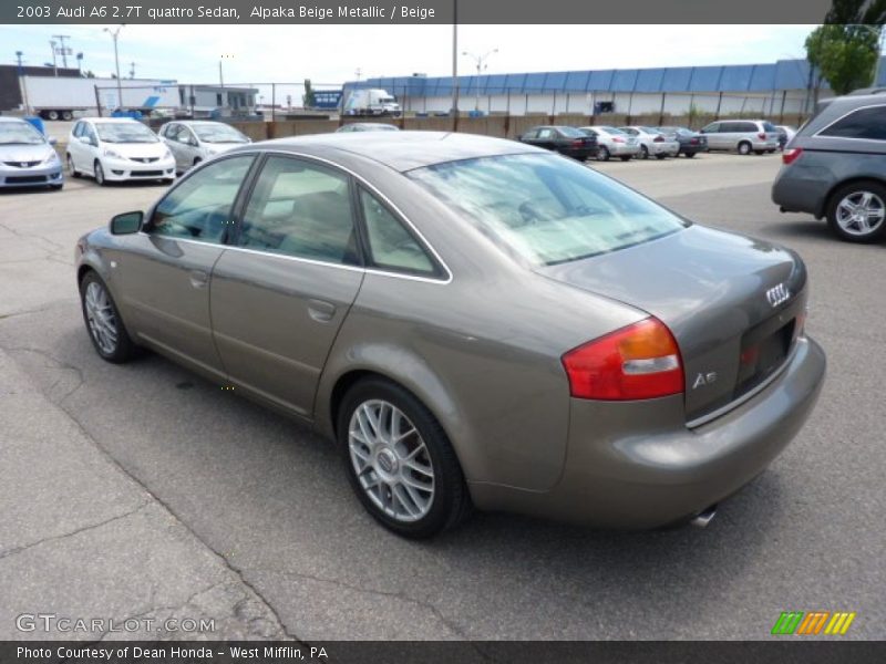  2003 A6 2.7T quattro Sedan Alpaka Beige Metallic