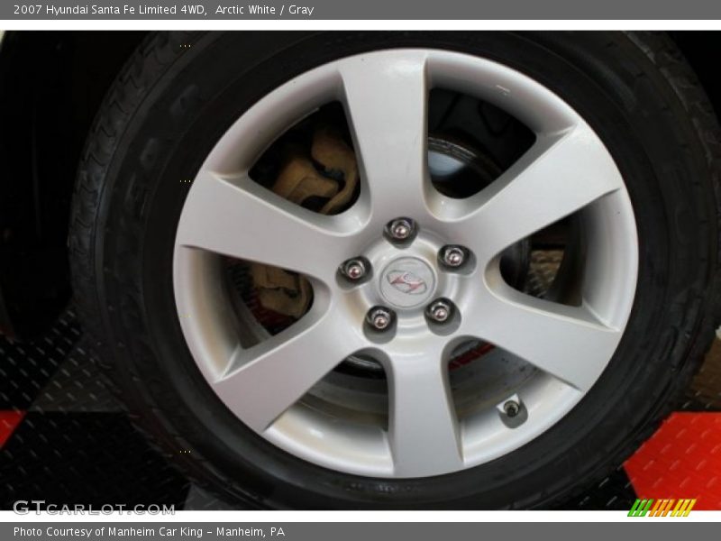 Arctic White / Gray 2007 Hyundai Santa Fe Limited 4WD