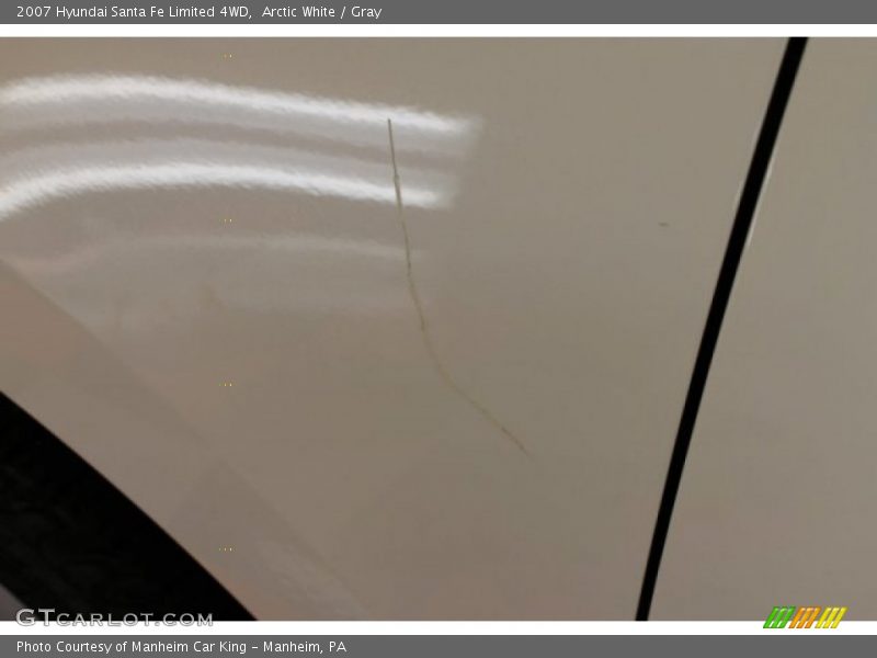 Arctic White / Gray 2007 Hyundai Santa Fe Limited 4WD