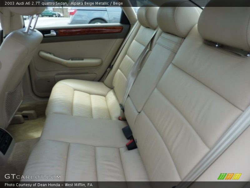  2003 A6 2.7T quattro Sedan Beige Interior
