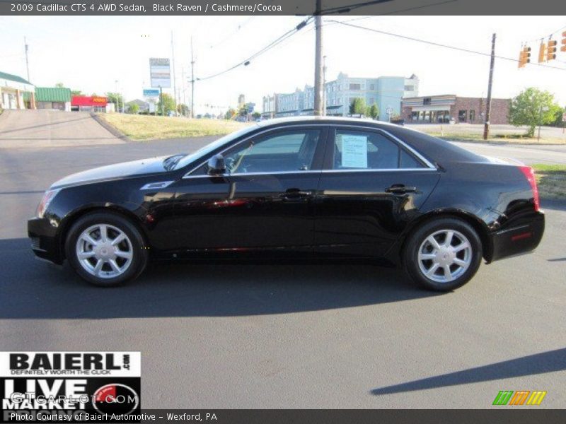 Black Raven / Cashmere/Cocoa 2009 Cadillac CTS 4 AWD Sedan