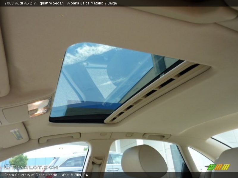 Alpaka Beige Metallic / Beige 2003 Audi A6 2.7T quattro Sedan