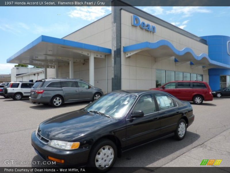 Flamenco Black Pearl / Gray 1997 Honda Accord LX Sedan