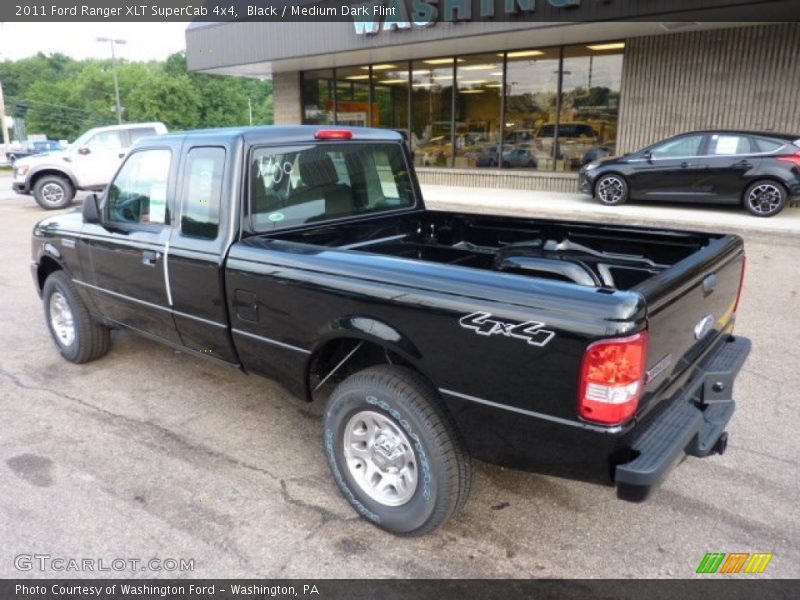 Black / Medium Dark Flint 2011 Ford Ranger XLT SuperCab 4x4