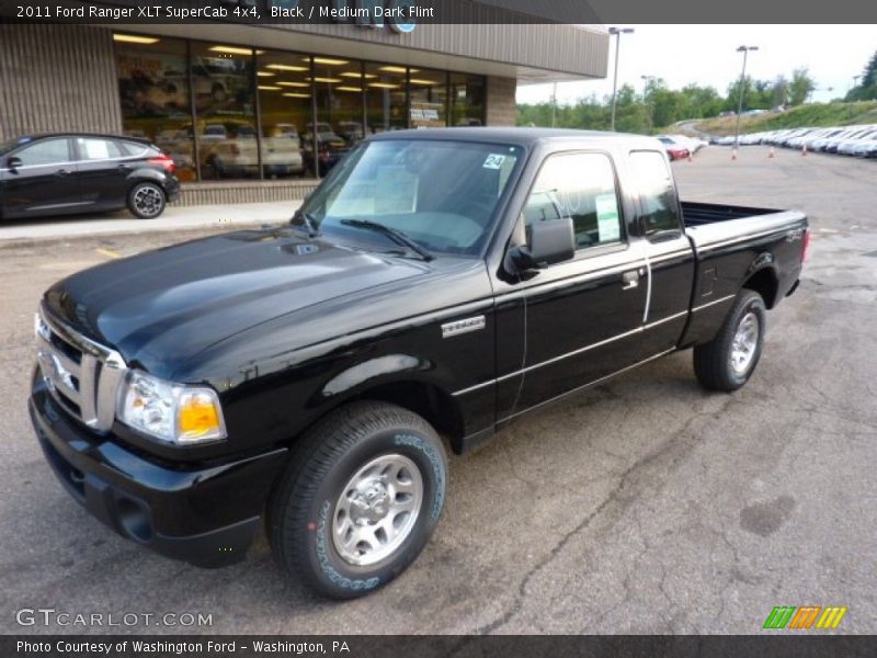 Black / Medium Dark Flint 2011 Ford Ranger XLT SuperCab 4x4