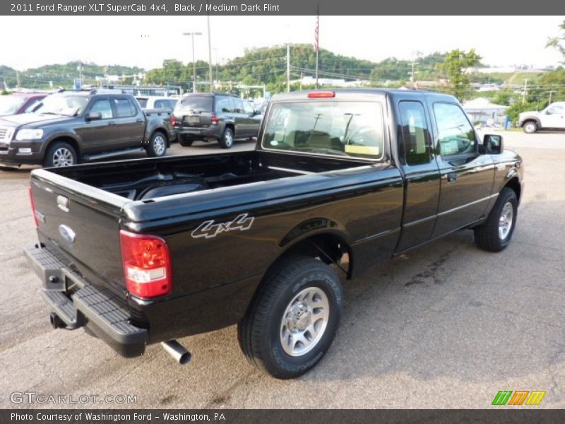Black / Medium Dark Flint 2011 Ford Ranger XLT SuperCab 4x4