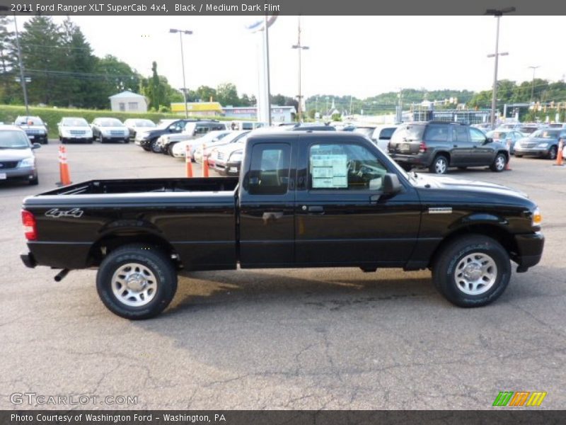 Black / Medium Dark Flint 2011 Ford Ranger XLT SuperCab 4x4