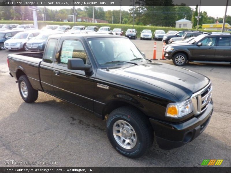 Black / Medium Dark Flint 2011 Ford Ranger XLT SuperCab 4x4