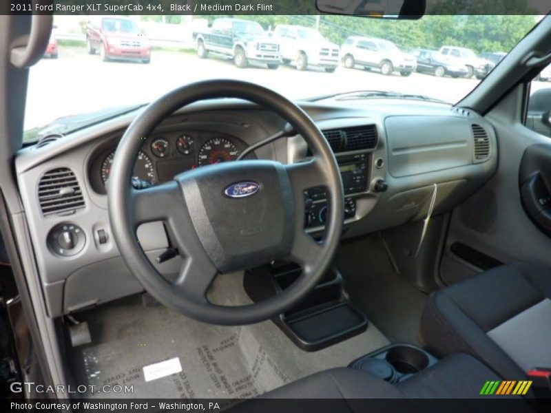 Black / Medium Dark Flint 2011 Ford Ranger XLT SuperCab 4x4