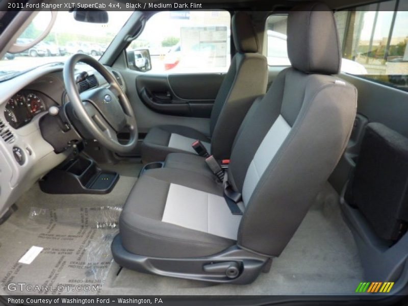 Black / Medium Dark Flint 2011 Ford Ranger XLT SuperCab 4x4