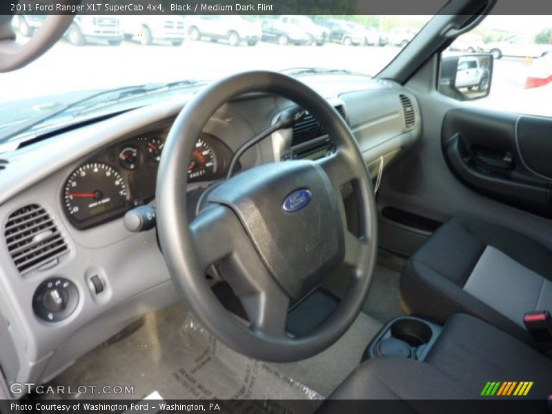 Black / Medium Dark Flint 2011 Ford Ranger XLT SuperCab 4x4