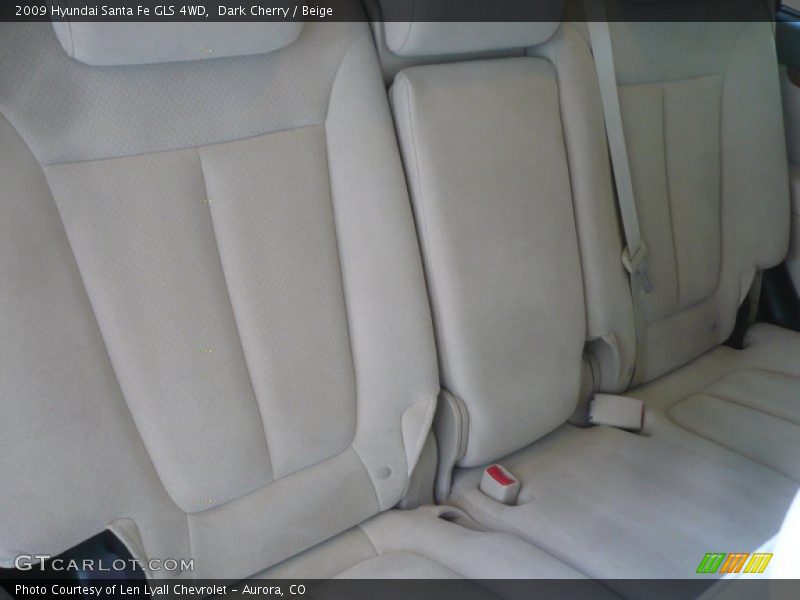 Dark Cherry / Beige 2009 Hyundai Santa Fe GLS 4WD