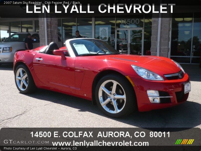 Chili Pepper Red / Black 2007 Saturn Sky Roadster