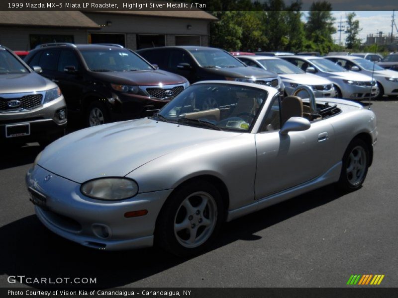 Highlight Silver Metallic / Tan 1999 Mazda MX-5 Miata LP Roadster