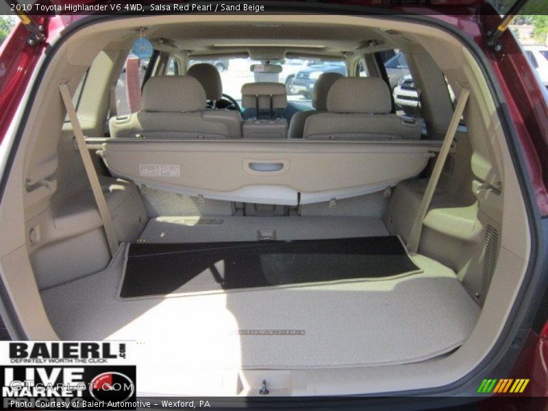 Salsa Red Pearl / Sand Beige 2010 Toyota Highlander V6 4WD