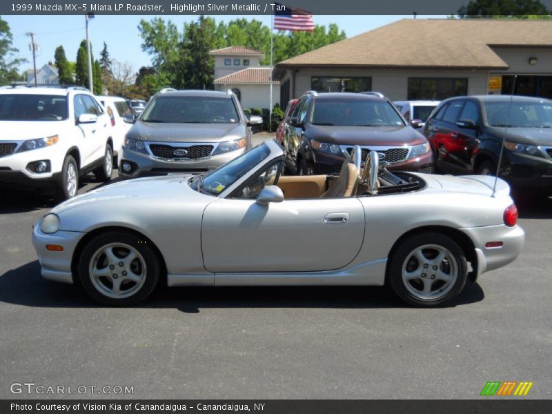 Highlight Silver Metallic / Tan 1999 Mazda MX-5 Miata LP Roadster