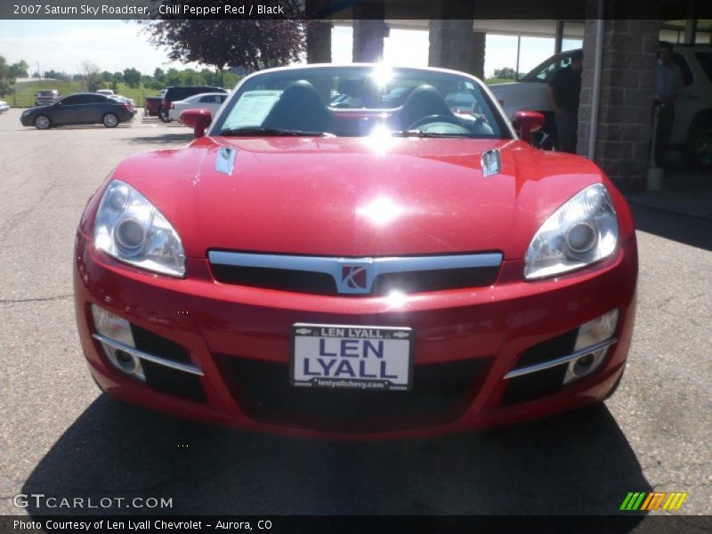 Chili Pepper Red / Black 2007 Saturn Sky Roadster