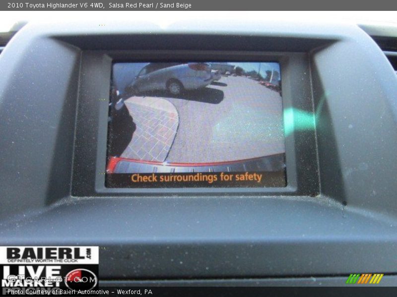 Salsa Red Pearl / Sand Beige 2010 Toyota Highlander V6 4WD