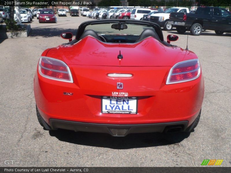 Chili Pepper Red / Black 2007 Saturn Sky Roadster
