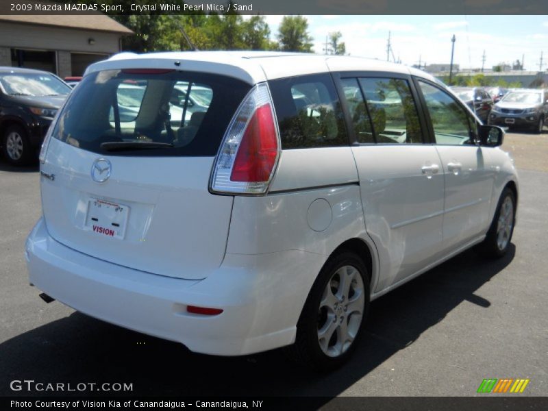 Crystal White Pearl Mica / Sand 2009 Mazda MAZDA5 Sport