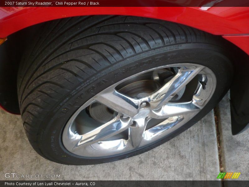 Chili Pepper Red / Black 2007 Saturn Sky Roadster
