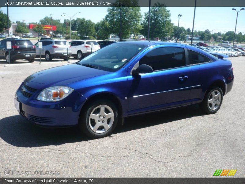 Laser Blue Metallic / Gray 2007 Chevrolet Cobalt LS Coupe