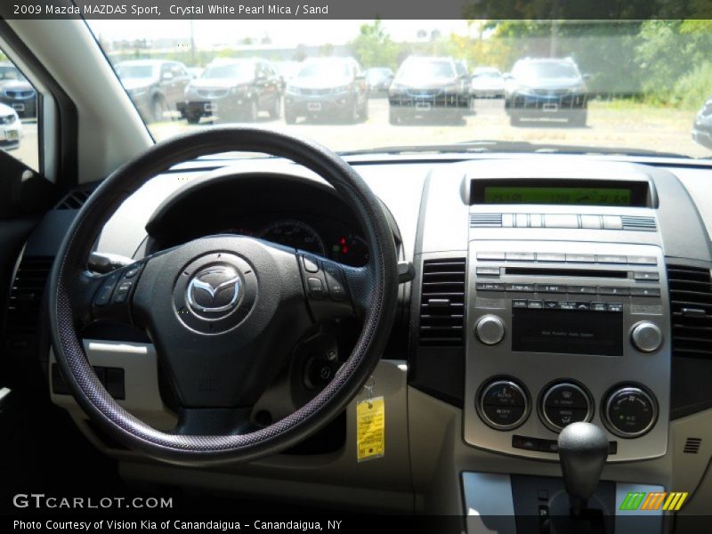 Crystal White Pearl Mica / Sand 2009 Mazda MAZDA5 Sport