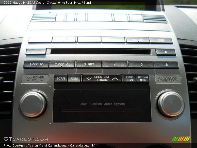 Crystal White Pearl Mica / Sand 2009 Mazda MAZDA5 Sport