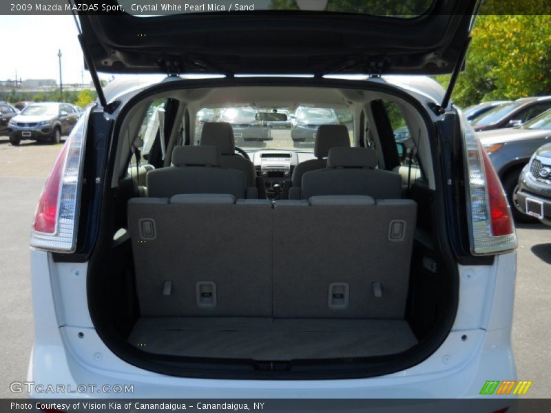 Crystal White Pearl Mica / Sand 2009 Mazda MAZDA5 Sport