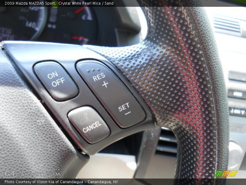 Crystal White Pearl Mica / Sand 2009 Mazda MAZDA5 Sport