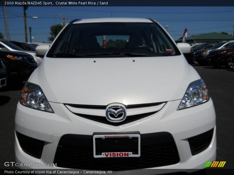 Crystal White Pearl Mica / Sand 2009 Mazda MAZDA5 Sport