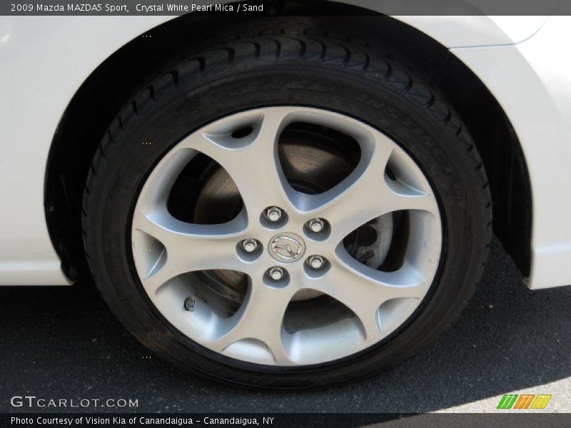 Crystal White Pearl Mica / Sand 2009 Mazda MAZDA5 Sport