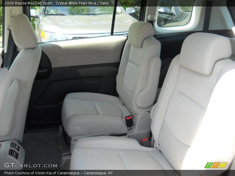 Crystal White Pearl Mica / Sand 2009 Mazda MAZDA5 Sport