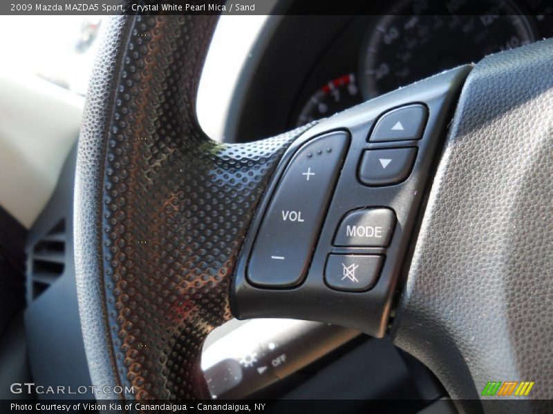 Crystal White Pearl Mica / Sand 2009 Mazda MAZDA5 Sport
